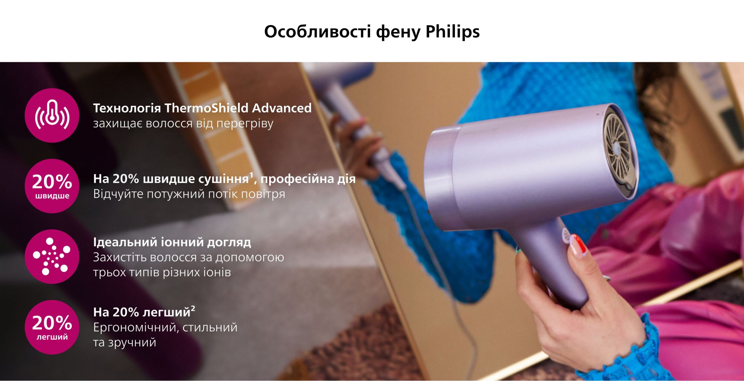 Фен Philips Series 7000 BHD720/10