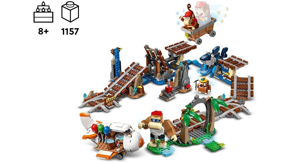 LEGO 71425 Super Mario Поїздка у вагонетці Дідді Конґа. Додатковий набір