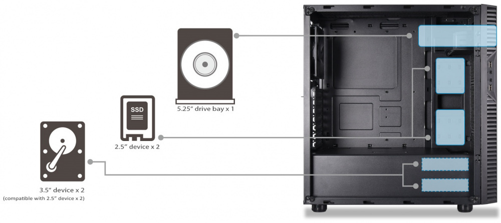 Корпус SilverStone PS14B-E (SST-PS14B-E)