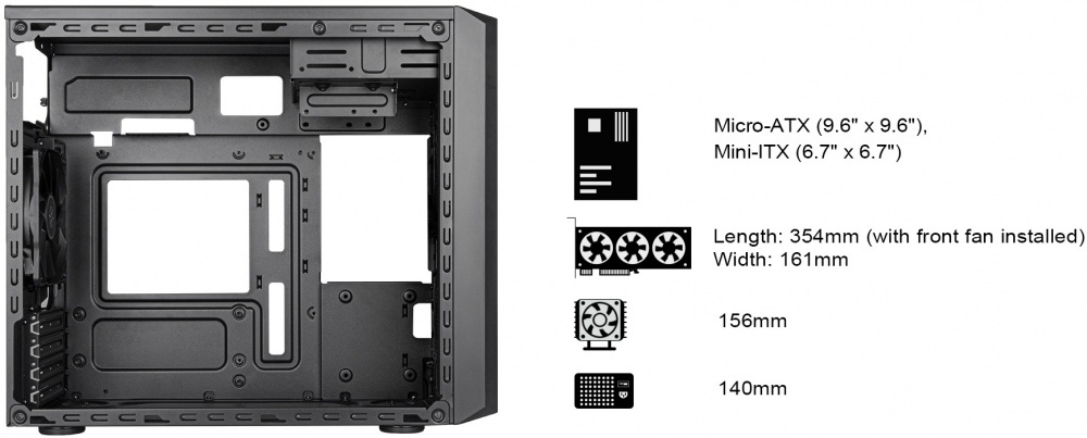 Корпус SilverStone FARA FA311-B (SST-FA311-B)