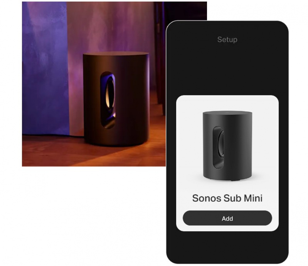 Сабвуфер Sonos Sub Mini Black (SUBM1EU1BLK)