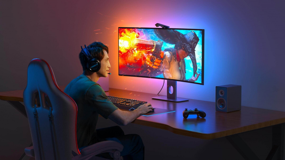 Набір адаптивного підсвічування Govee H604B DreamView G1 Gaming Light 24-29« RGB Сірий (B604B311)