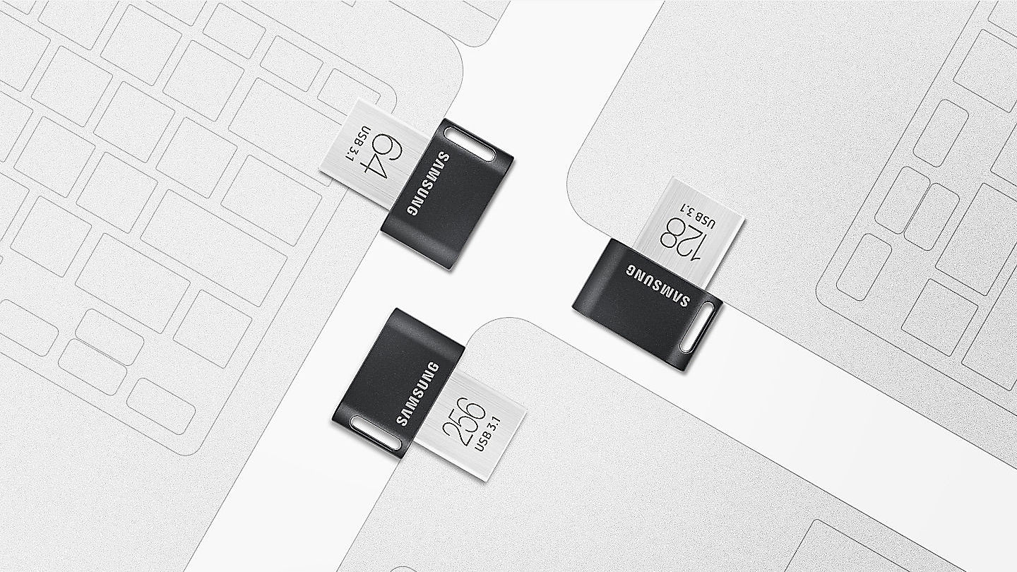 Накопичувач USB 3.1 SAMSUNG FIT PLUS 64GB (MUF-64AB/APC)