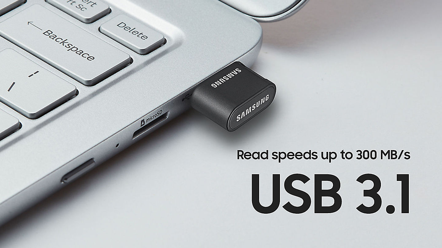 Накопичувач USB 3.1 SAMSUNG FIT PLUS 64GB (MUF-64AB/APC)