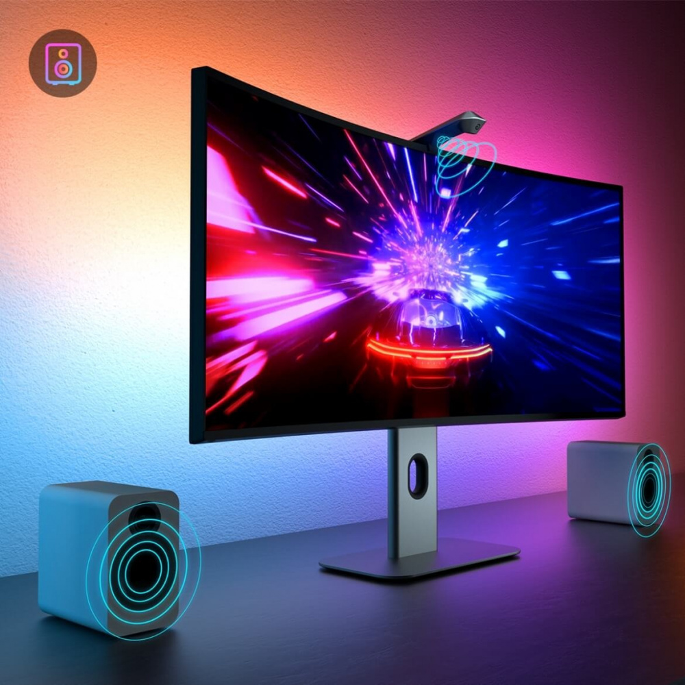 Набір адаптивного підсвічування Govee H604A DreamView G1 Pro Gaming Light 24-29» RGB Сірий (B604A311)