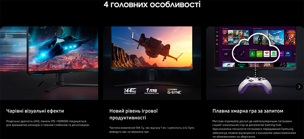 Монітор 28″ SAMSUNG Odyssey G7 S28BG700 (LS28BG700EIXUA)