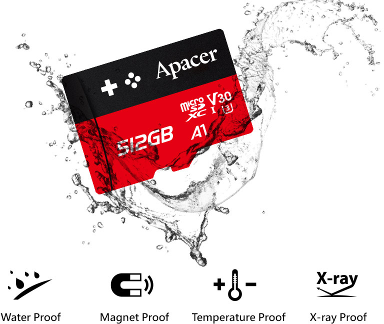 Карта пам`яті Apacer microSD 128GB UHS-I U3 V30 A1 Gaming Card (AP128GMCSX10U7-RAGC)