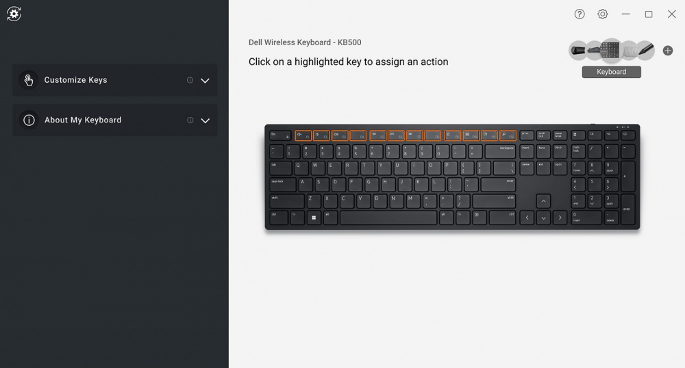 Клавіатура Dell Wireless Keyboard KB500 (580-AKOR)