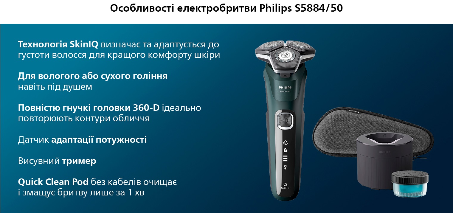 Електробритва Philips S5884/50 series 5000