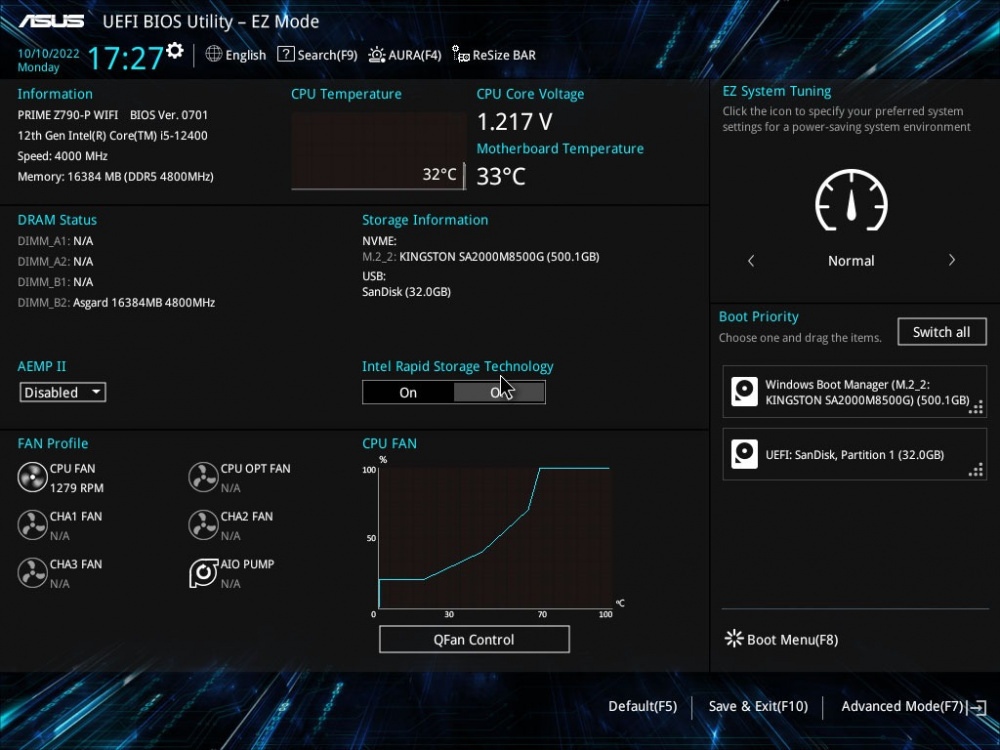 Материнская плата ASUS PRIME Z790 WIFI s1700 (90MB1CJ0-M1EAY0)