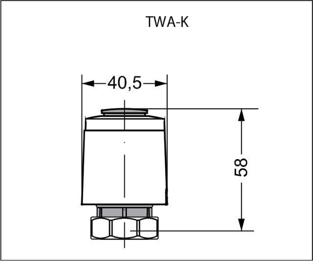 Термоелектричний привід Danfoss, M30х1,5, NC, 24В