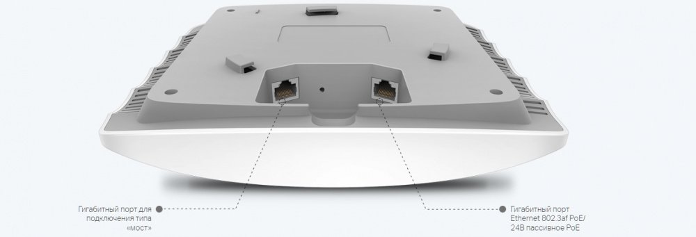 Точка доступу TP-Link EAP245 802.11ac 2.4/5ГГц, 1750Мбіт/с, стельова, 1xGE LAN.