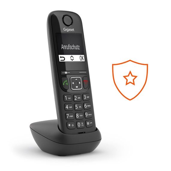 Радіотелефон DECT Gigaset AS690 DUO, чорний