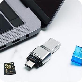 Кардридер Kingston USB 3.1 microSD USB Type A/C (FCR-ML3C)