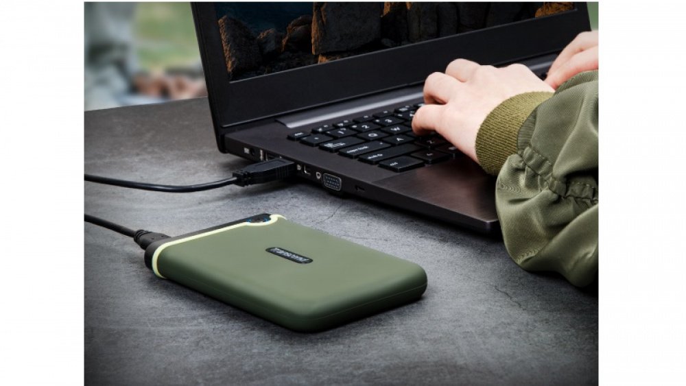 Жорсткий диск TRANSCEND StoreJet 2.5″ USB 3.1 2TB M3G Military Green (TS2TSJ25M3G)