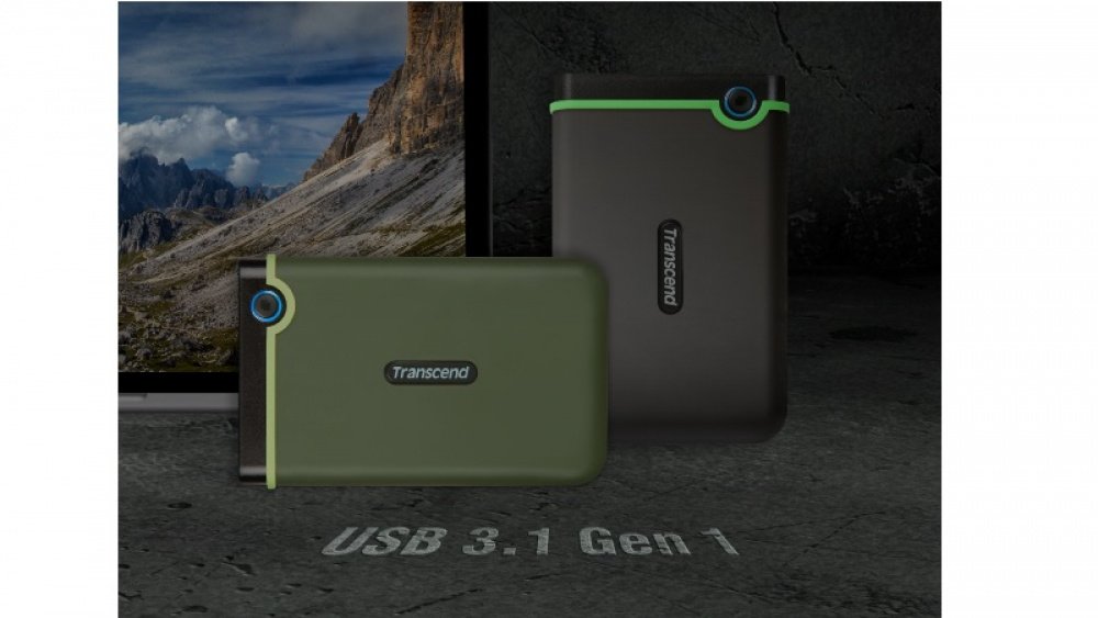 Жорсткий диск TRANSCEND StoreJet 2.5″ USB 3.1 2TB M3G Military Green (TS2TSJ25M3G)