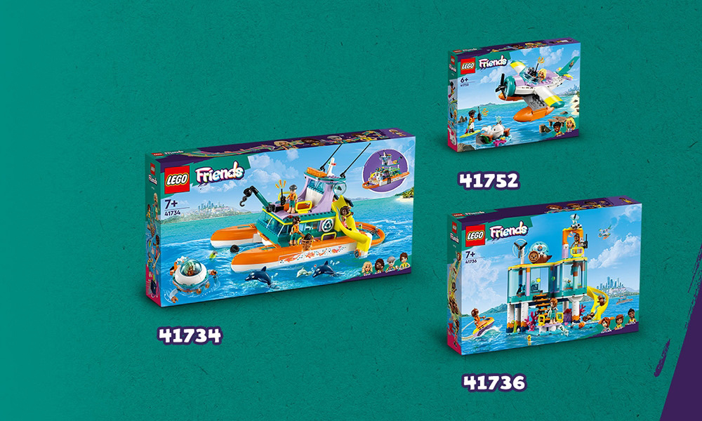 LEGO 41734 Friends Човен морської рятувальної бригади