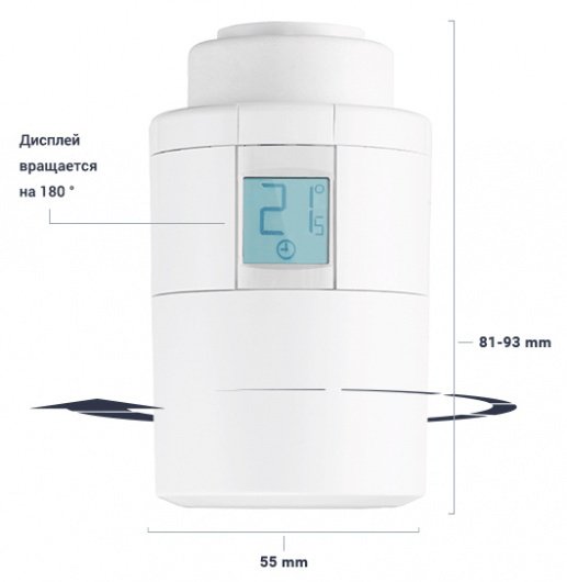 Термоголовка Danfoss Eco Bluetooth белая (014G1001)