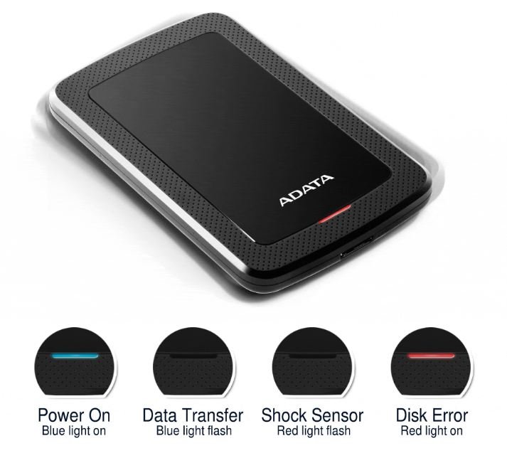 Жорсткий диск ADATA 2.5″USB 3.1 2TB HV300 Black (AHV300-2TU31-CBK)