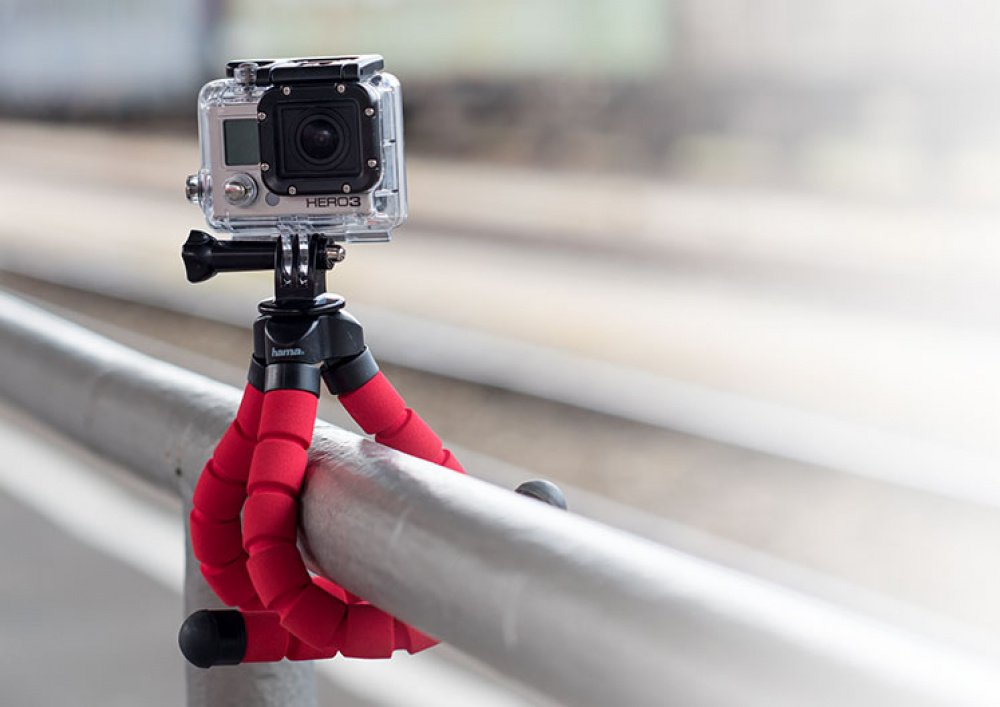 Штатив Hama Flex для смартфонів та GoPro, 26 см, червоний (00004617)