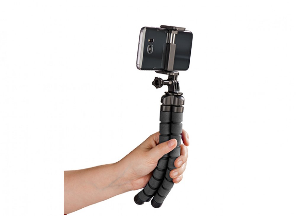 Штатив Hama Flex для смартфонів та GoPro, 26 см, червоний (00004617)