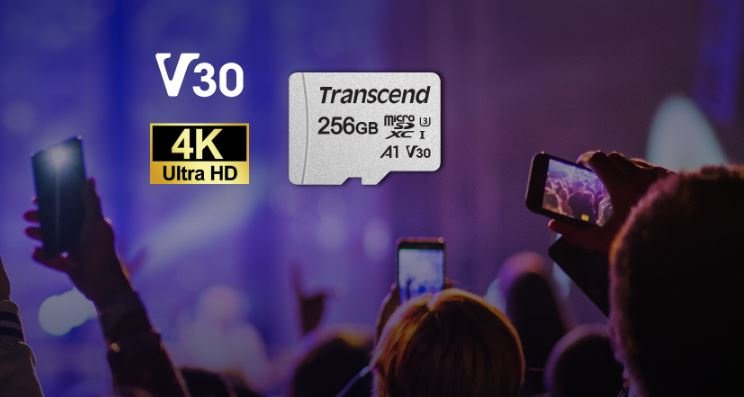 Карта пам’яті Transcend microSDXC 256GB C10 UHS-I R95/W45MB/s + SD-адаптер (TS256GUSD300S-A)