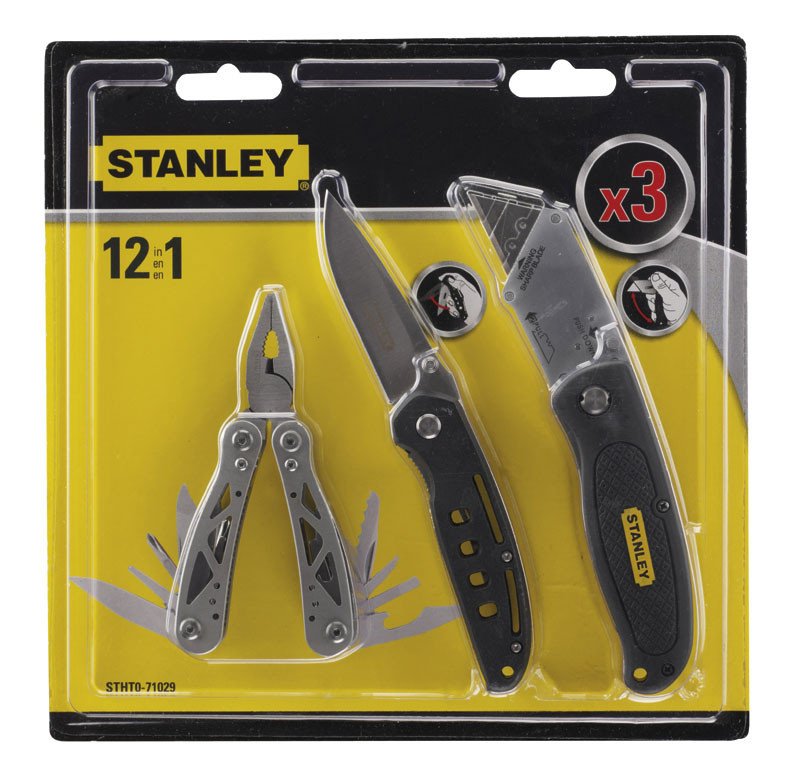 Мультиінструмент+складаний Ніж Stanley+висувний Ніж Stanley (STHT0-71029)