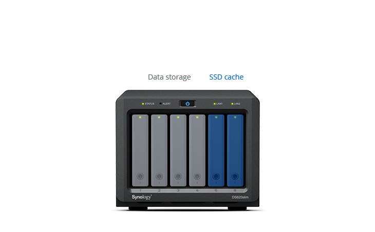 Сетевое хранилище SYNOLOGY DS620slim