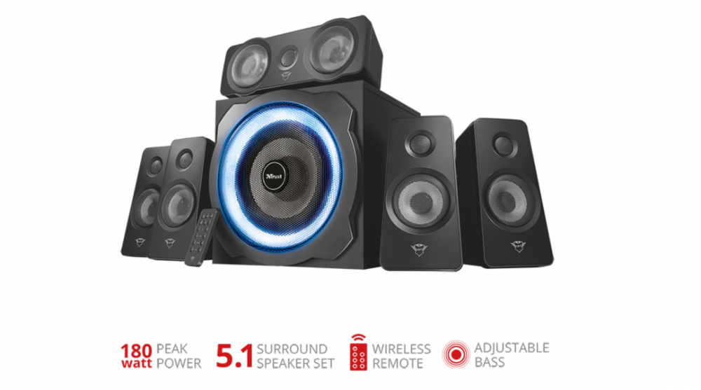 Акустична система Trust 5.1 GXT 658 Tytan Surround Speaker System Black (21738_TRUST)