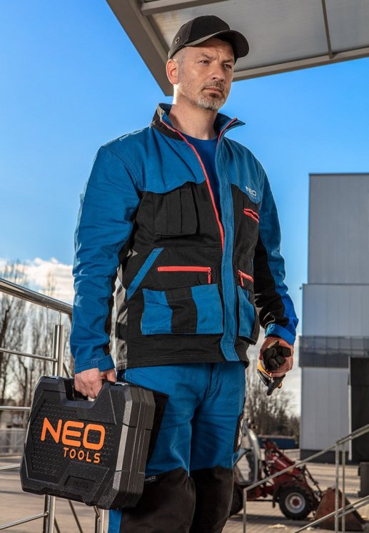 Робоча куртка синя Neo Tools HD+, розмір XL (81-215-XL)