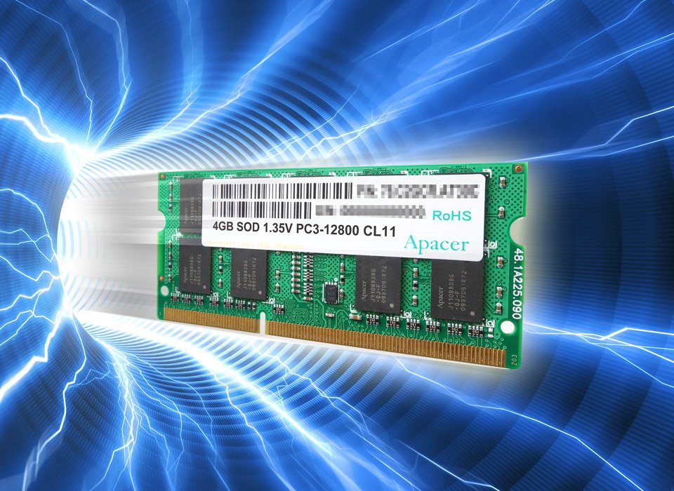 Пам’ять для ноутбука APACER DDR3 1600 8GB 1.35V (DV.08G2K.KAM)