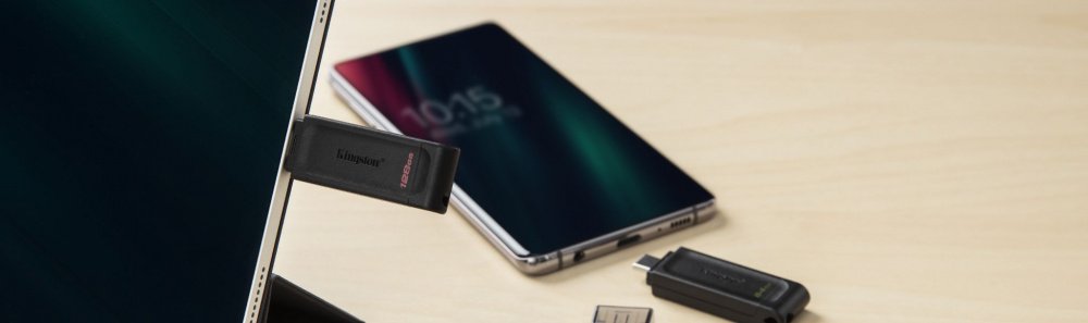 Накопичувач USB-C 3.2 KINGSTON DT70 128GB (DT70/128GB)