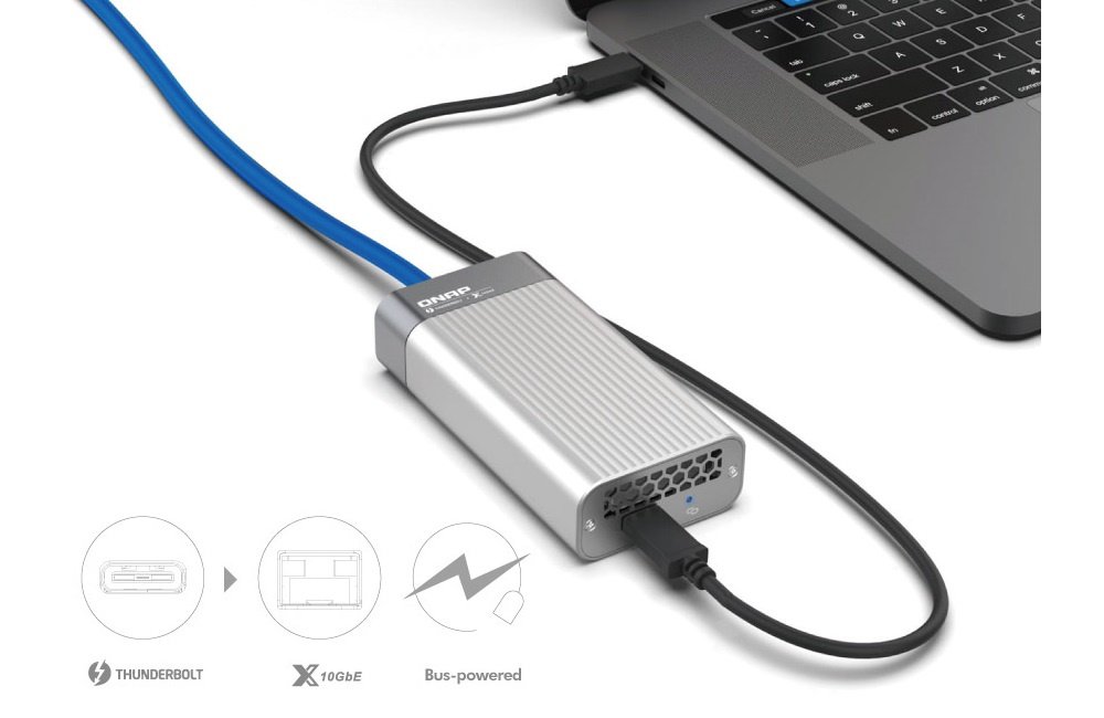 Мережева карта QNAP Thunderbolt 3 to 10GbE Adapter (QNA-T310G1S)