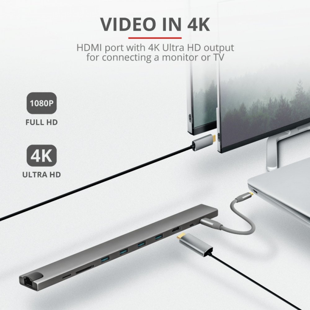 USB-хаб Trust Dalyx Aluminium 10-in-1 USB-C Multi-Port Dock (23417_TRUST)