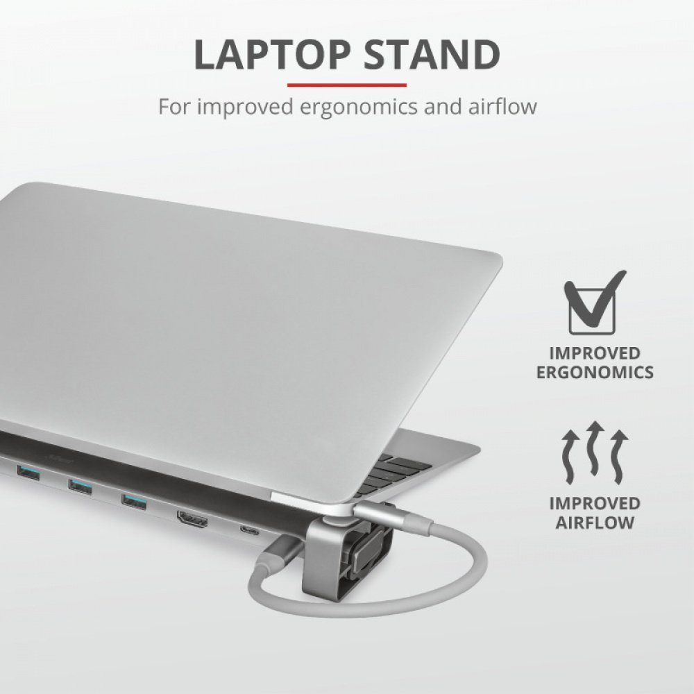 USB-хаб Trust Dalyx Aluminium 10-in-1 USB-C Multi-Port Dock (23417_TRUST)