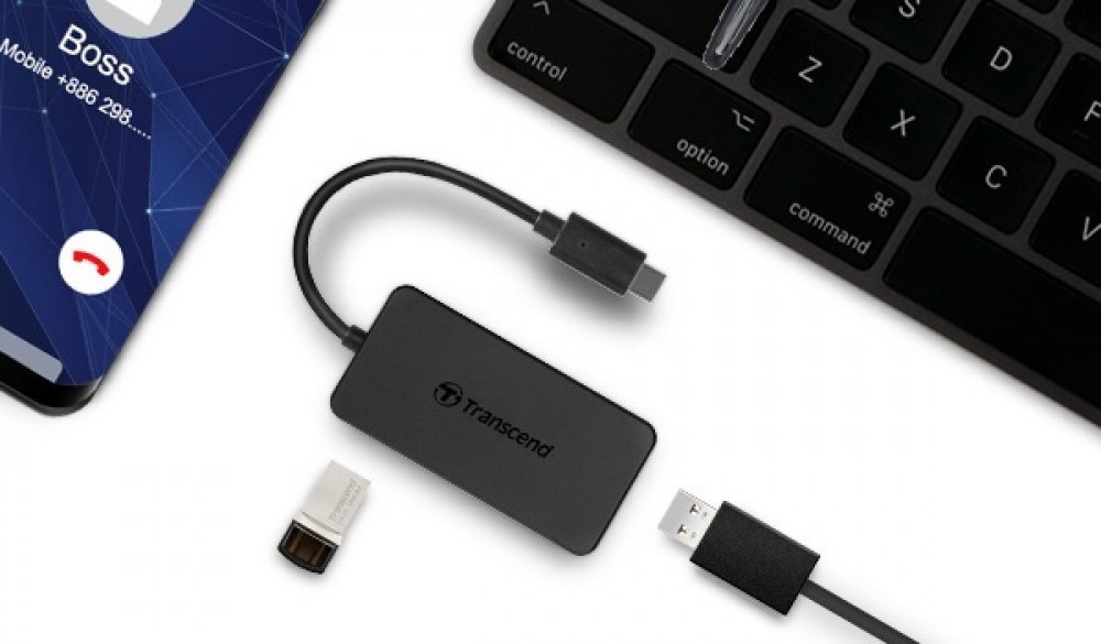 USB-хаб Transcend Type-C HUB 4 ports (TS-HUB2C)