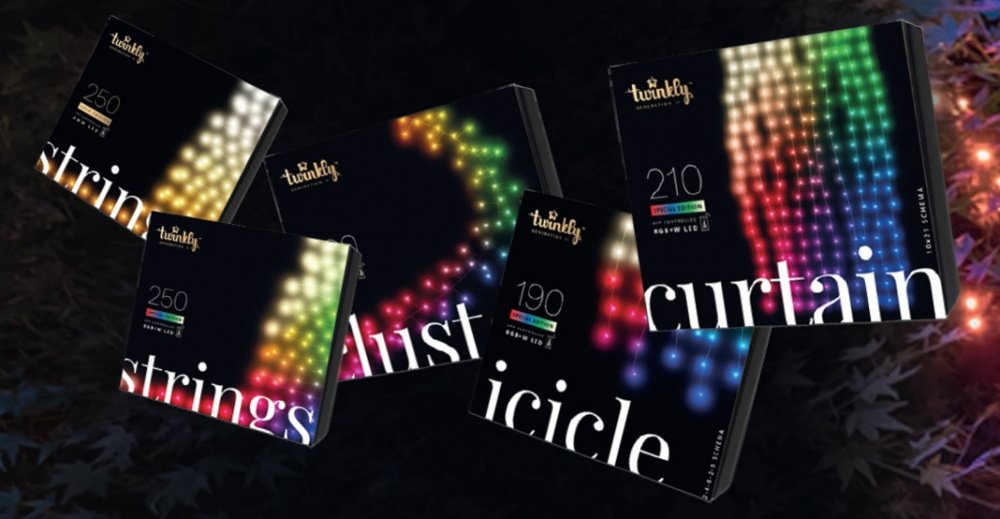 Smart LED Гірлянда Twinkly Pro Strings RGB 250, подвійна лінія, AWG22, IP65, зелений