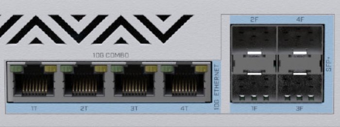 Комутатор MikroTik CRS312-4C + 8XG-RM 8x1G/2.5G/5G/10G, 4xSFP +/10GE combo