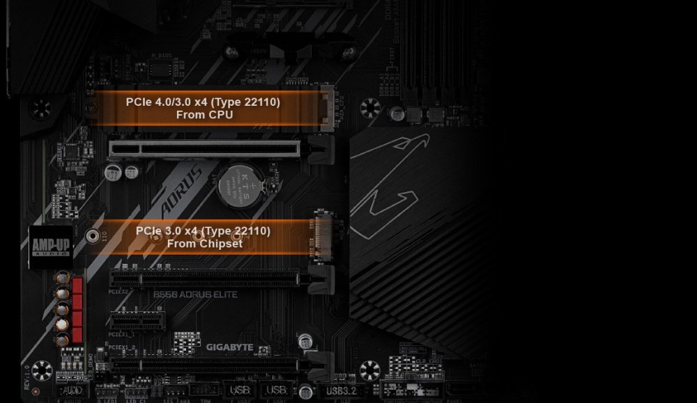 Материнська плата GIGABYTE B550M AORUS ELITE V2 sAM4 B550 4xDDR4 HDMI-DP M.2 SPDIF ATX