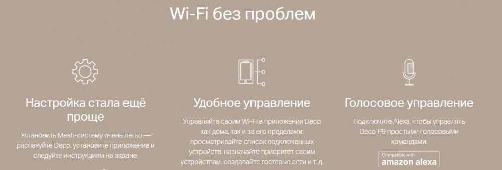 Бездротова система Wi-Fi TP-LINK DECO P9 3PK