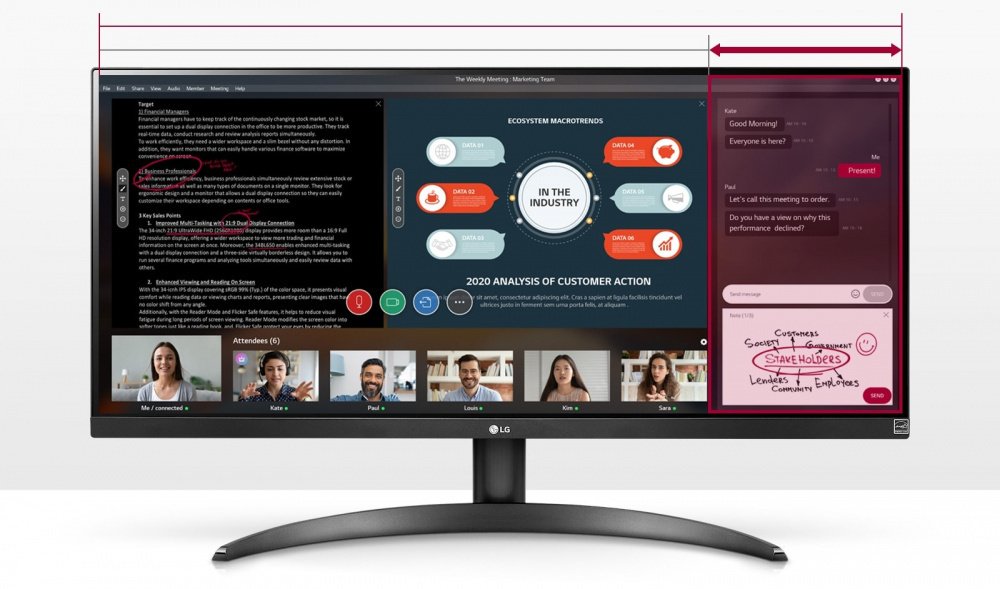 Монітор 29″ LG UltraWide 29WP500-B