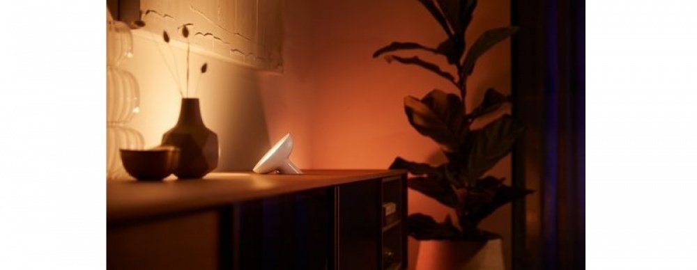 Настільний світильник Philips Hue Bloom, 2000K-6500K, Color, Bluetooth, з регулюванням яскравості світла, чорний