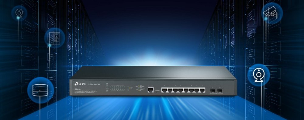 Комутатор TP-LINK TL-SG3210XHP-M2 8×2.5GE 2x10GE SFP+ L2 JetStream 19″ 1U (TL-SG3210XHP-M2)