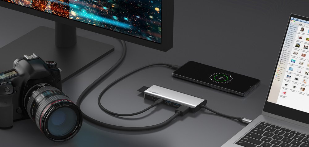 USB хаб Belkin USB-C 7in1 Multiport Dock (AVC009btSGY)