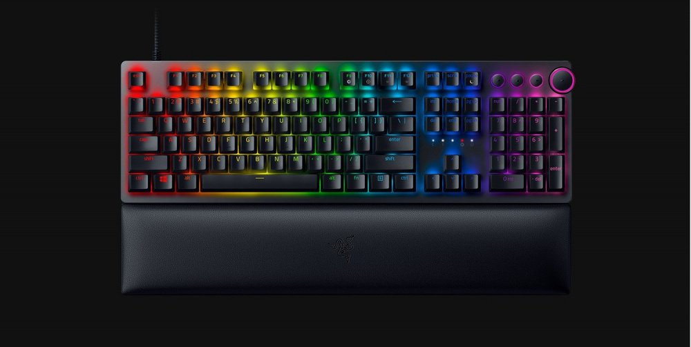 Ігрова клавіатура Razer Huntsman V2 Tenkeyless Purple Switch RU Black (RZ03-03941400-R3R1)