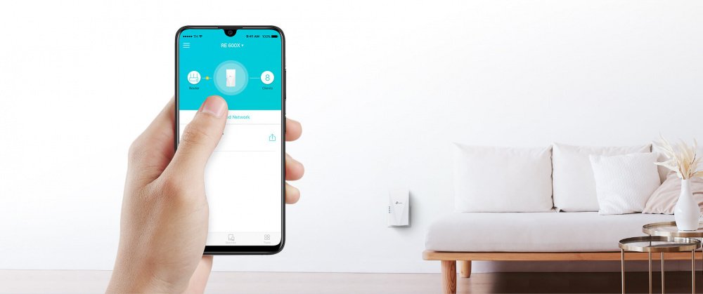 Повторювач Wi-Fi сигналу TP-LINK RE600X AX1800 1хGE MESH