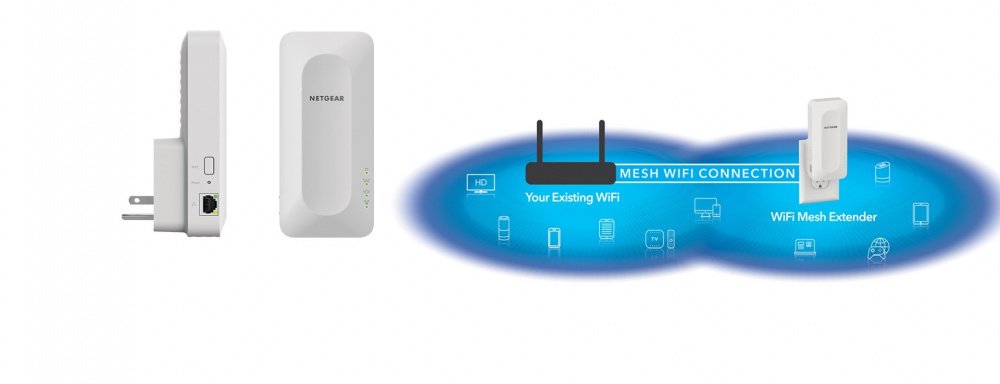 Розширювач WiFi-покриття NETGEAR EAX15 AX1800, 1xGE LAN