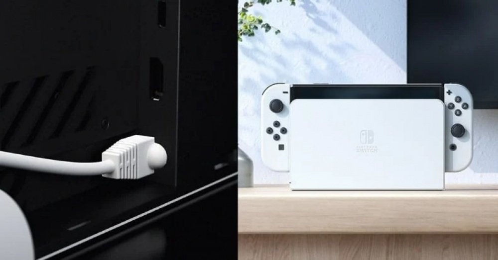 Ігрова консоль Nintendo Switch OLED (червоний/синій)