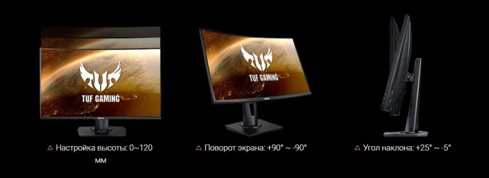 Монітор 27″ ASUS TUF Gaming VG27VQ (90LM0510-B04E70)