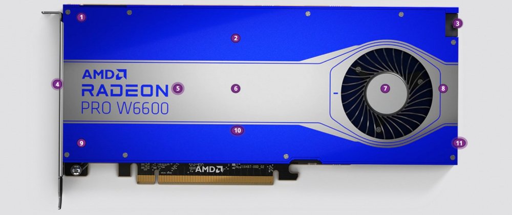 Відеокарта HP Radeon Pro W6600 8GB 4DP (340K5AA)